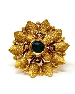 Floral Gold Statement Ring