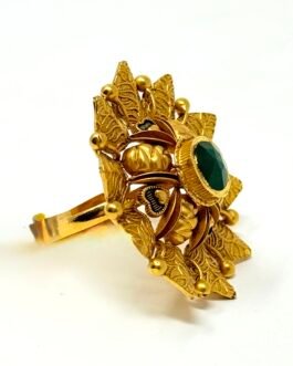Floral Gold Statement Ring